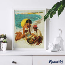 Cargar imagen en el visor de la galería, Diamond Painting - Póster vintage de la costa de Yugoslavia