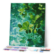 Cargar imagen en el visor de la galería, Diamond Painting - Hojas sobre agua cristalina