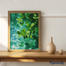 Cargar imagen en el visor de la galería, Diamond Painting - Hojas sobre agua cristalina