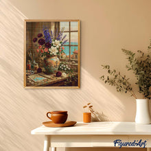 Cargar imagen en el visor de la galería, Diamond Painting - Armonía floral mediterránea