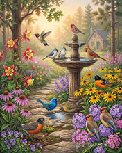 Cargar imagen en el visor de la galería, Diamond Painting - Sinfonía de la fuente del jardín