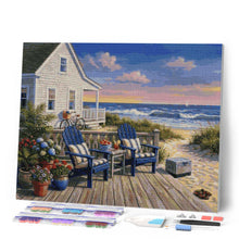 Cargar imagen en el visor de la galería, Diamond Painting - Escapada de porche costero