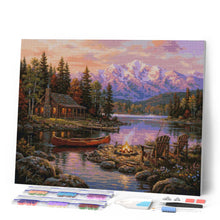 Cargar imagen en el visor de la galería, Diamond Painting - Fogata junto al lago