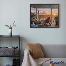 Cargar imagen en el visor de la galería, Diamond Painting - Resplandor vespertino junto al mar