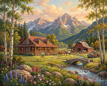 Cargar imagen en el visor de la galería, Diamond Painting - Sueño de cabaña alpina