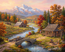 Cargar imagen en el visor de la galería, Diamond Painting - Otoño junto al río