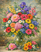 Cargar imagen en el visor de la galería, Diamond Painting - Jarrón de flores silvestres coloridas