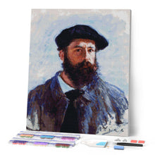 Cargar imagen en el visor de la galería, Diamond Painting - Autorretrato con boina - Monet