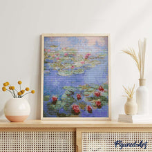 Cargar imagen en el visor de la galería, Diamond Painting - Nenúfares rojos - Monet