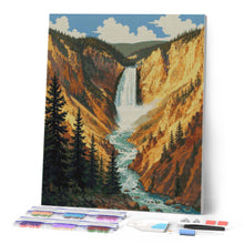 Cargar imagen en el visor de la galería, Diamond Painting - Parque Nacional de Yellowstone, Lower Falls - Wyoming