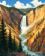 Cargar imagen en el visor de la galería, Diamond Painting - Parque Nacional de Yellowstone, Lower Falls - Wyoming