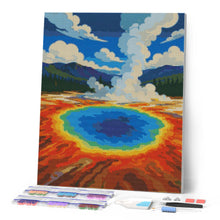 Cargar imagen en el visor de la galería, Diamond Painting - Parque Nacional de Yellowstone, Gran Fuente Prismática - Wyoming