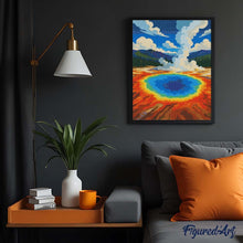 Cargar imagen en el visor de la galería, Diamond Painting - Parque Nacional de Yellowstone, Gran Fuente Prismática - Wyoming