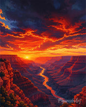Cargar imagen en el visor de la galería, Diamond Painting - Parque Nacional del Gran Cañón, acantilados desérticos - Arizona
