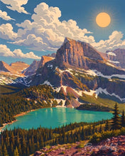 Cargar imagen en el visor de la galería, Diamond Painting - Parque Nacional de los Glaciares - Montana