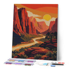 Cargar imagen en el visor de la galería, Diamond Painting - Parque nacional Zion - Utah