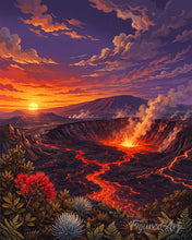 Cargar imagen en el visor de la galería, Diamond Painting - Parque Nacional de los Volcanes de Hawái