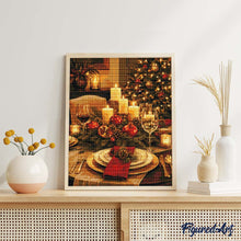 Cargar imagen en el visor de la galería, Diamond Painting - Elegante mesa de Navidad