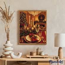 Cargar imagen en el visor de la galería, Diamond Painting - Cena de Navidad a la luz de las velas