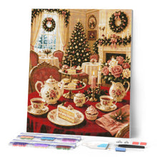 Cargar imagen en el visor de la galería, Diamond Painting - Hora del té navideña