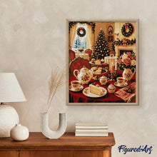 Cargar imagen en el visor de la galería, Diamond Painting - Hora del té navideña