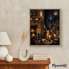 Cargar imagen en el visor de la galería, Diamond Painting - Elegante cena de Año Nuevo