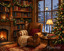 Cargar imagen en el visor de la galería, Diamond Painting - Navidad junto a la chimenea