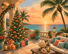 Cargar imagen en el visor de la galería, Diamond Painting - Navidad junto al océano