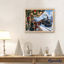 Cargar imagen en el visor de la galería, Diamond Painting - Tren de las fiestas