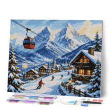 Cargar imagen en el visor de la galería, Diamond Painting - Escapada navideña en los Alpes