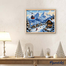 Cargar imagen en el visor de la galería, Diamond Painting - Escapada navideña en los Alpes