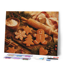 Cargar imagen en el visor de la galería, Diamond Painting - Pan de jengibre y canela