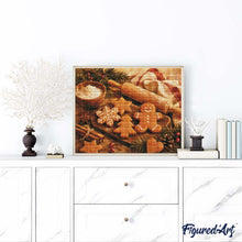 Cargar imagen en el visor de la galería, Diamond Painting - Pan de jengibre y canela