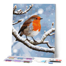 Cargar imagen en el visor de la galería, Diamond Painting - Petirrojo de invierno