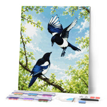Cargar imagen en el visor de la galería, Diamond Painting - Urracas de primavera