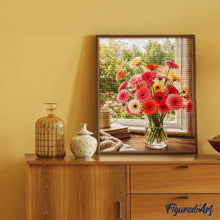 Cargar imagen en el visor de la galería, Diamond Painting - Gerberas alegres