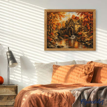 Cargar imagen en el visor de la galería, Diamond Painting - Viejo Molino de Agua en Otoño