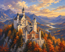 Cargar imagen en el visor de la galería, Diamond Painting - Castillo de Neuschwanstein en Otoño
