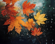 Cargar imagen en el visor de la galería, Diamond Painting - Hojas de Arce tras la Lluvia