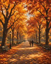 Cargar imagen en el visor de la galería, Diamond Painting - Paseo Literario de Central Park en Otoño