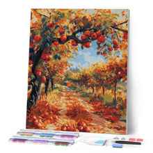 Cargar imagen en el visor de la galería, Diamond Painting - Manzanas Rojas en un Árbol Otoñal