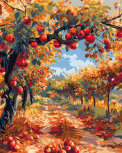 Cargar imagen en el visor de la galería, Diamond Painting - Manzanas Rojas en un Árbol Otoñal