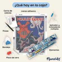 Cargar imagen en el visor de la galería, Diamond Painting - Cartel Moulin Rouge - Music Hall