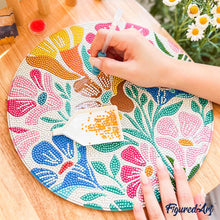 Cargar imagen en el visor de la galería, Diamond Painting en Disco de Madera - Vista otoñal del gato