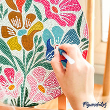Cargar imagen en el visor de la galería, Diamond Painting en Disco de Madera - Mandala celestial