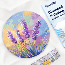 Cargar imagen en el visor de la galería, Diamond Painting en Disco de Madera - Lavanda