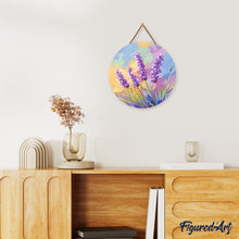 Cargar imagen en el visor de la galería, Diamond Painting en Disco de Madera - Lavanda