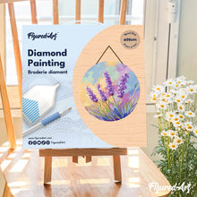 Cargar imagen en el visor de la galería, Diamond Painting en Disco de Madera - Lavanda