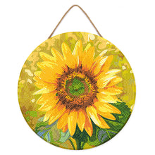 Cargar imagen en el visor de la galería, Diamond Painting en Disco de Madera - Girasol