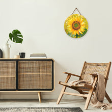 Cargar imagen en el visor de la galería, Diamond Painting en Disco de Madera - Girasol